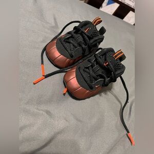Nike Black and Orange Infant Sneakers